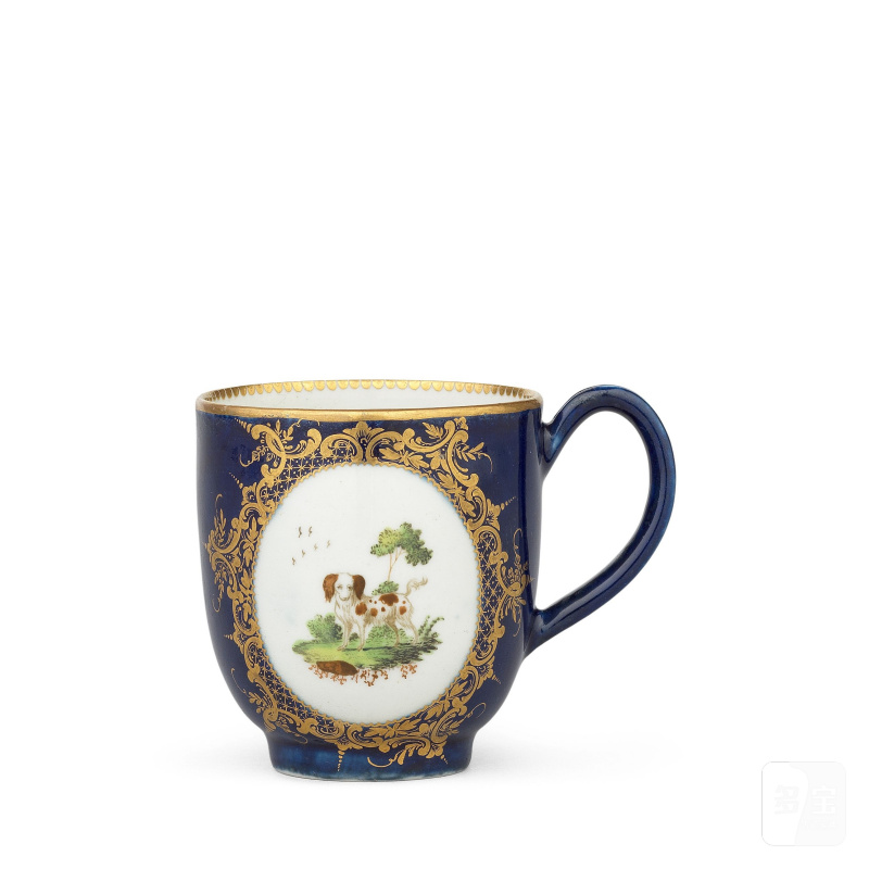 A Worcester coffee cup from the 'Animal Service', circa 1770 - 图4
